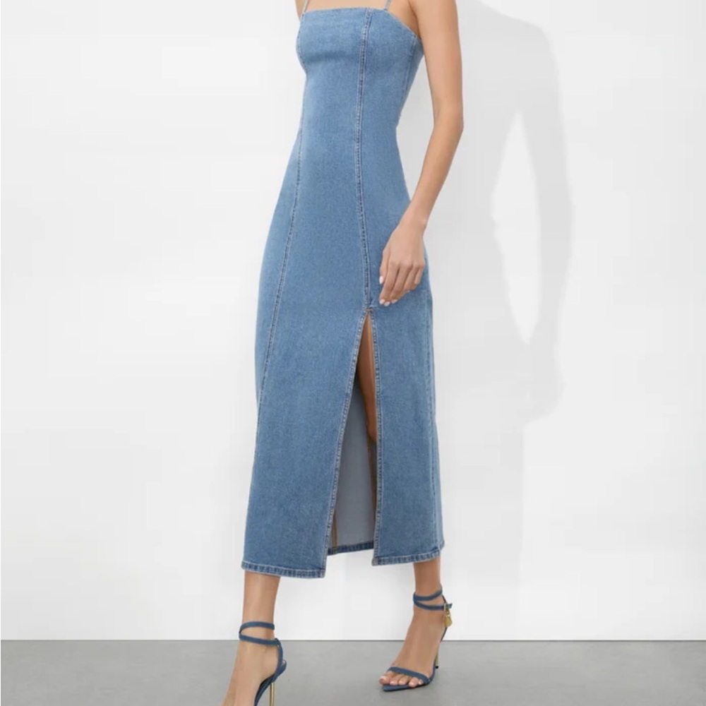Stylish Denim Dress - Picture 5 of 6